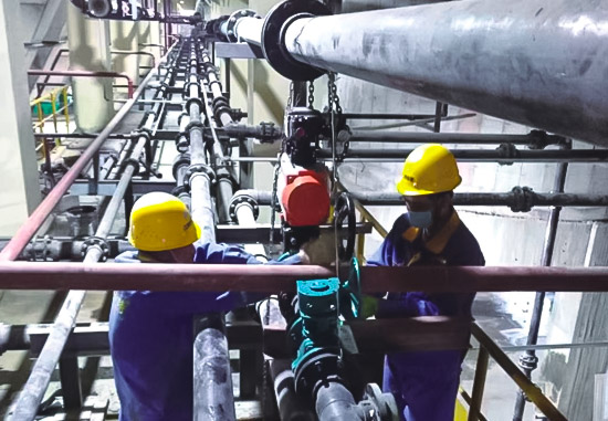 新疆紫金铅锌冶炼项目（新疆紫金有色10万吨铅锌冶炼项目PE-RT孔网钢带复合管）